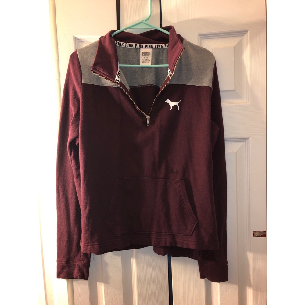 PINK pullover.